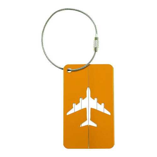 Бирка багажная Verona Plane, оранжевый в Спортландия