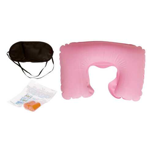 Дорожный набор Verona Pillow, 3 предмета, розовый в Спортландия
