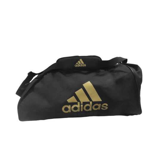 Спортивная сумка Adidas Sports Bag Shoulder Strap Combat M черная/золотая в Спортландия