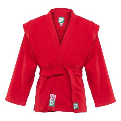 Куртка для самбо Green Hill JS-302, красная, р.0/130 в Спортландия