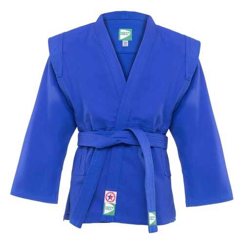 Куртка для самбо Green Hill JS-302, синяя, р.0/130 в Спортландия