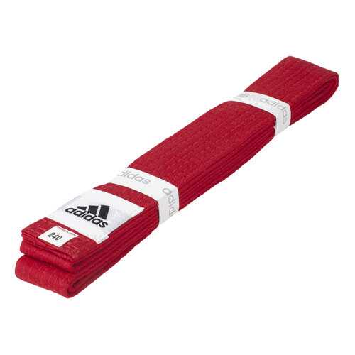 Пояс для единоборств Adidas Club красный, 300 см в Спортландия