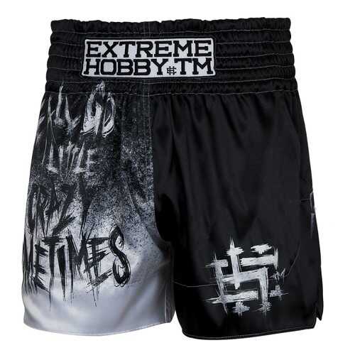 Шорты для единоборств Extreme Hobby Muay Thai Psycho Clown черные, XXL, 190 см в Спортландия