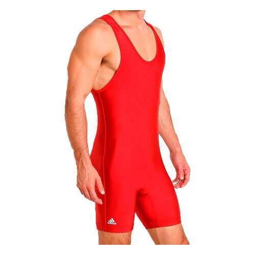 Трико борцовское Adidas детское Wrestling Solid Singlet красное YS 128 см в Спортландия
