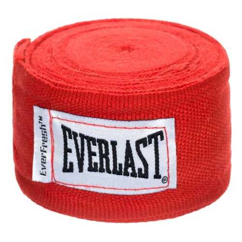 Бинт боксерский Everlast 4464RD, 3.5 м, эластик, красный в Спортландия