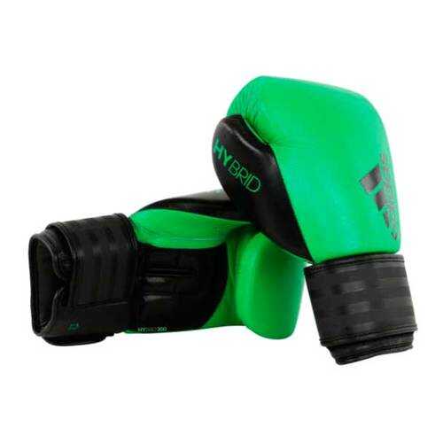 Боксерские перчатки Adidas Hybrid 200 зеленые 10 унций в Спортландия