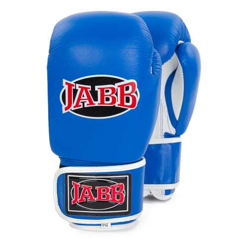 Боксерские перчатки Jabb JE-2014 белые/синие 10 унций в Спортландия