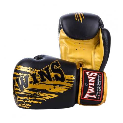 Боксерские перчатки Twins FBGVL3-TW3 Fancy Boxing Gloves черно-золотые 14 унций в Спортландия