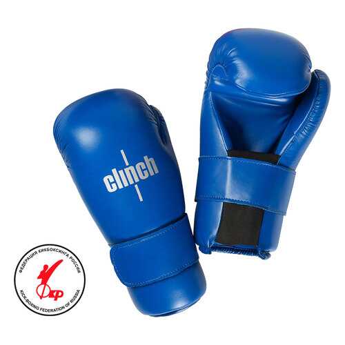 Перчатки полуконтакт Clinch Semi Contact Gloves Kick S синие 8 унций в Спортландия