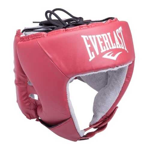 Шлем открытый Everlast USA Boxing 610200U, M, кожа, красный в Спортландия