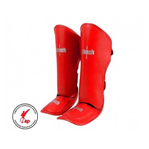 Защита голени и стопы Clinch Shin Instep Guard Kick красная L в Спортландия