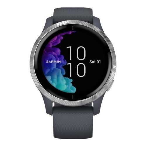 Спортивные наручные часы Garmin Venu Blue Granite/Silver в Спортландия