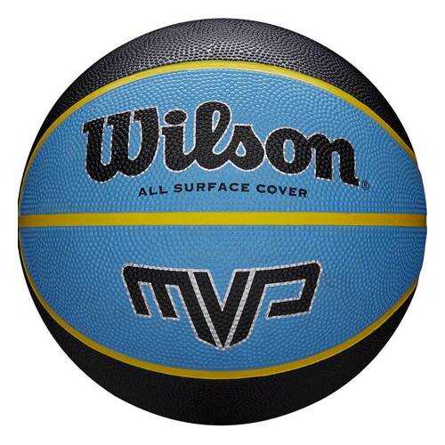 Мяч баскетбольный Wilson MVP WTB9019, 7, синий, любительский, клееный в Спортландия