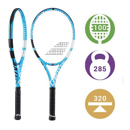 Ракетка для большого тенниса Babolat Pure Drive Team 2018 6EEE голубая в Спортландия