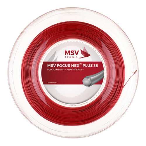 Теннисная струна MSV Focus-Hex Plus 38 1.30 Red 200 метров в Спортландия