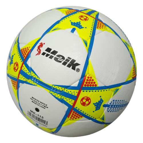 D26069 Мяч футбольный Meik-115 4-слоя, TPU+PVC 3.2, 410-450 гр., термосшивка в Спортландия