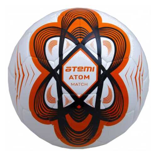 Футбольный мяч Atemi Atom Hybrid №5 белый/оранжевый в Спортландия