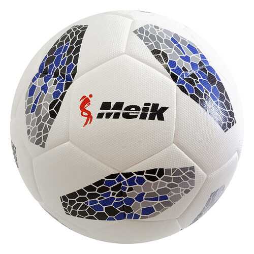 Футбольный мяч Meik C33390-1 №5 black/light blue/grey в Спортландия