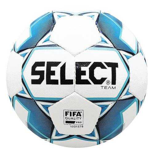 Футбольный мяч Select Team FIFA №5 white/blue в Спортландия