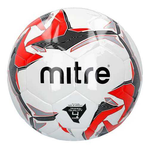 Футзальный мяч Mitre Futsal Tempest II №4 white/black/red в Спортландия