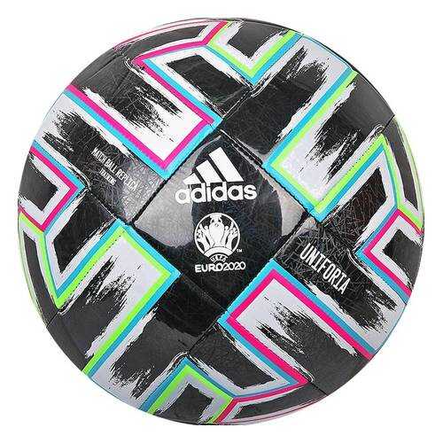 Мяч футбольный Adidas Uniforia Training, 5, черный, тренировочный, машинная сшивка в Спортландия