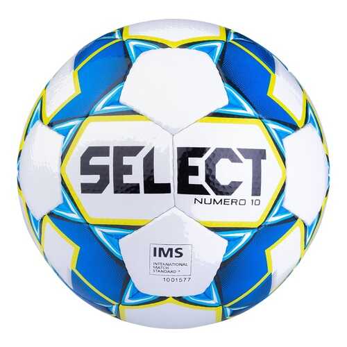 Select Мяч футбольный Numero10 IMS 810508, №5, белый/синий/зеленый - 5 в Спортландия