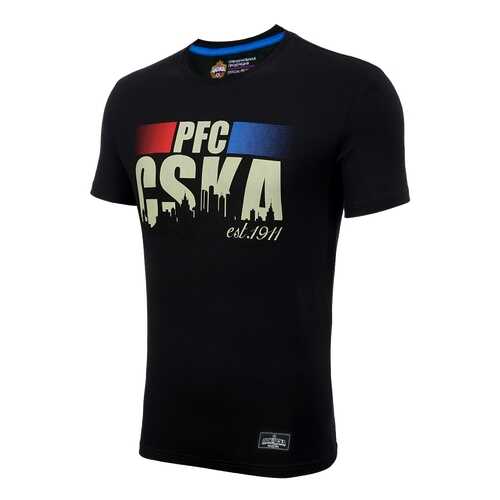 Футболка ПФК ЦСКА PFC CSKA est. 1911 1734031, черная, XL в Спортландия
