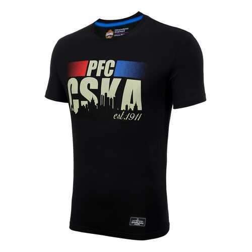 Футболка ПФК ЦСКА PFC CSKA est. 1911, черная, 128 см в Спортландия