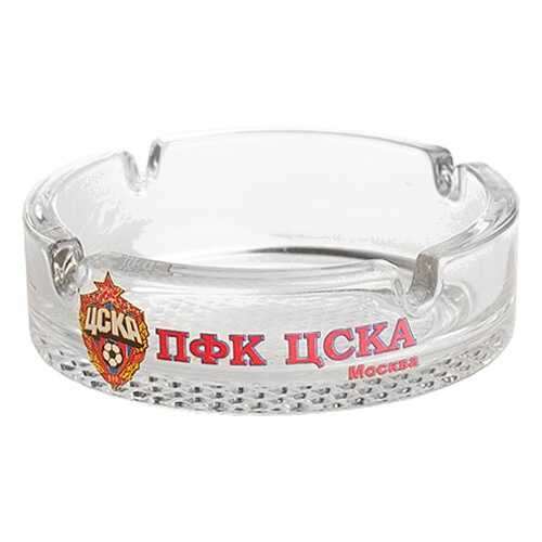Пепельница ПФК ЦСКА №1 Эмблема прозрачная в Спортландия