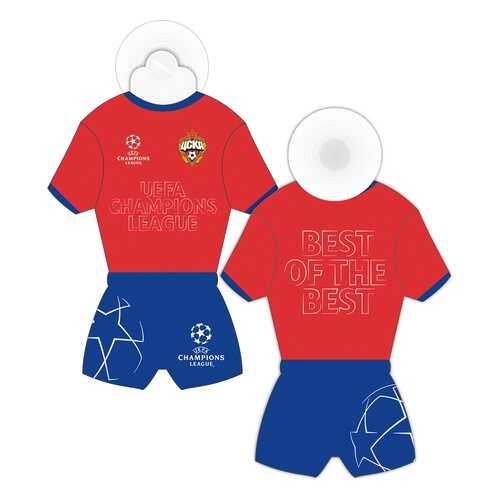 Значок ПФК ЦСКА Champions League красный/синий в Спортландия