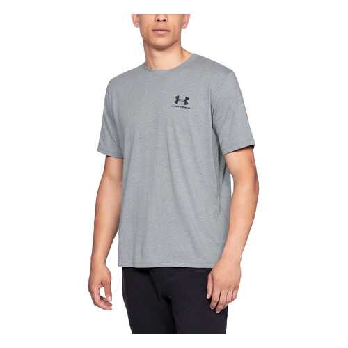 Футболка Under Armour Sportstyle Left Chest Logo SS, 036 серая, SM в Спортландия