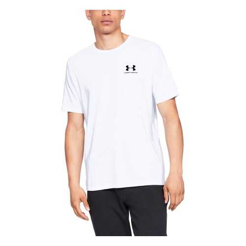 Футболка Under Armour Sportstyle Left Chest Logo SS, 100 белая, SM в Спортландия