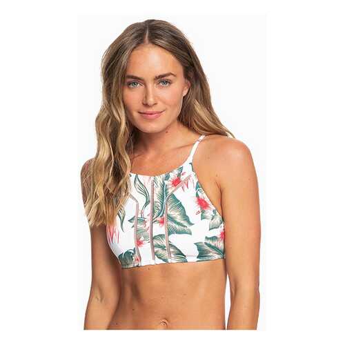 Верх купальника Roxy Dreaming Day ERJX303870, bright white tropical love sml, L в Спортландия