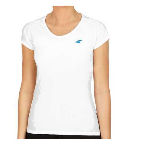 Футболка Babolat Core, white, XS INT в Спортландия