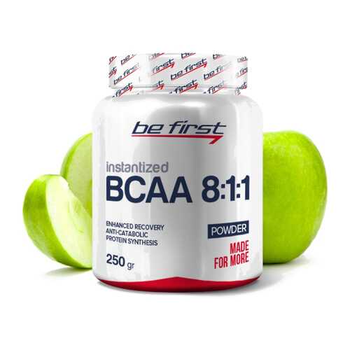 Be First BCAA Flavored 250 г зеленое яблоко в Спортландия
