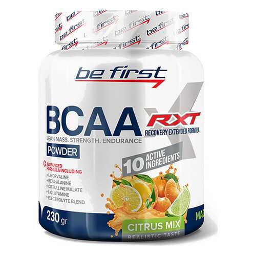 Be First BCAA RXT powder 230g (230 г), Цитрусовый микс в Спортландия
