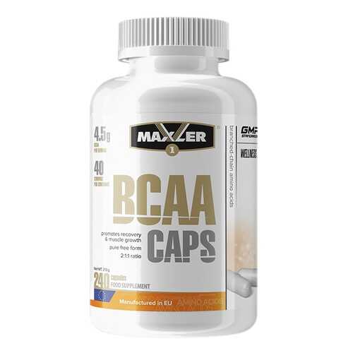 Maxler BCAA Capsules 240 капсул без вкуса в Спортландия
