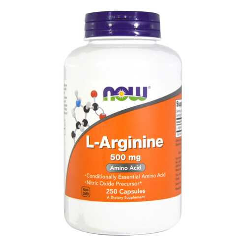 NOW Sports L-Arginine 500 250 капсул без вкуса в Спортландия