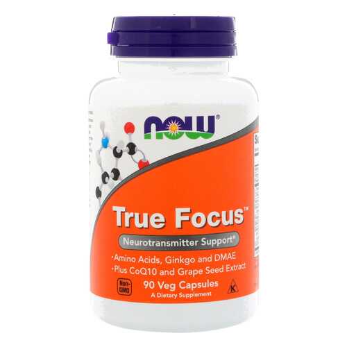 NOW Sports True Focus 90 капсул без вкуса в Спортландия
