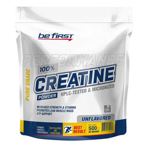 Креатин Be First Micronized CREATINE monohydrate powder, пакет 300г в Спортландия