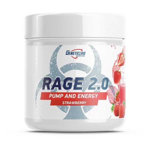 GeneticLab Nutrition Rage 2.0 Pump And Energy 240 г (вкус: клубника) в Спортландия