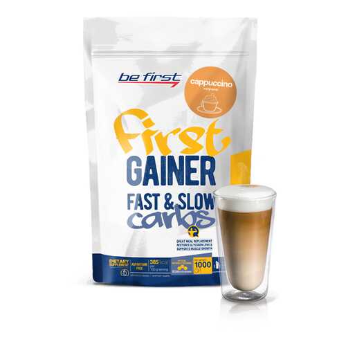 Гейнер Be First Gainer Fast & Slow Carbs 1000 г Cappuccino в Спортландия