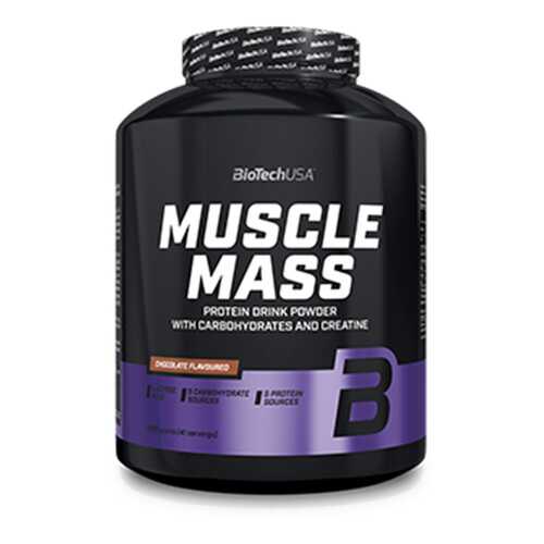 Гейнер BioTech Muscle Mass, 1000 г (клубника) в Спортландия