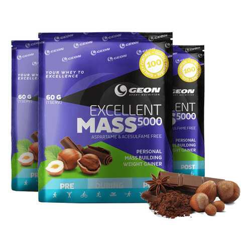 Гейнер Geon Excellent Mass 5000 920 г лесной орех с шоколадом в Спортландия