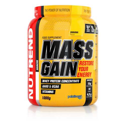 Гейнер NUTREND Mass Gain (1.0 кг) банан в Спортландия