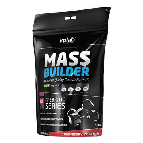 Гейнер VPLab Mass Builder 5000 г Strawberry Yoghurt в Спортландия
