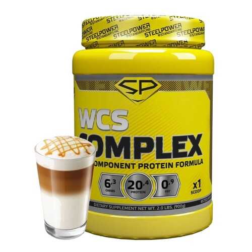 Мультикомпонентный протеин WCS COMPLEX, 900 гр, вкус «Кофе Латте», STEELPOWER в Спортландия