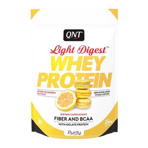 Протеин QNT Whey Protein Light Digest 500 г Lemon Macaroon в Спортландия