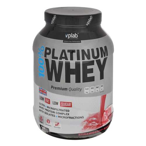 Протеин VPLab 100% Platinum Whey 908 г Strawberry-Banana в Спортландия