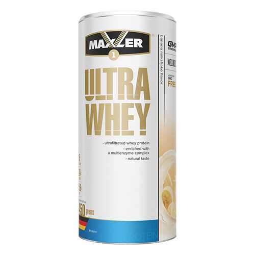 Сывороточный протеин MAXLER Ultra Whey Банан 450 гр в Спортландия